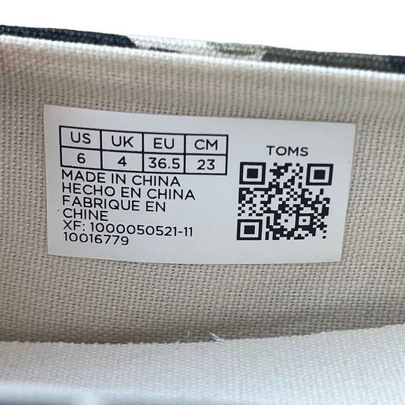 NEW Toms Dirty Olive Camouflage Print Women’s Alpargata Slip-On — SZ 6 - Picture 8 of 11